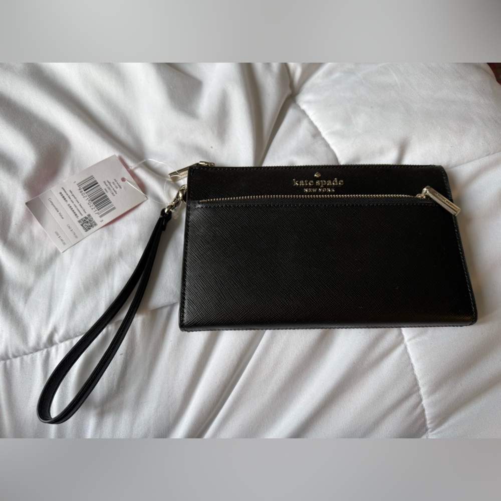 Staffiano leather wristlet